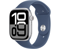 Apple Watch 10 42/Srebrne Aluminum/Niebieski Pasek S/M GPS - 1278079 - zdjęcie 1